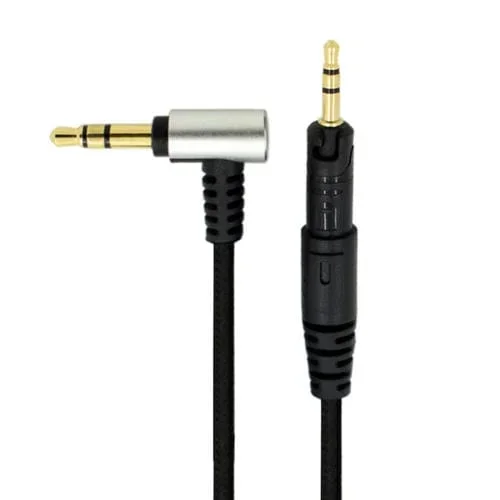 Cable de Audio Estándar Zs0091 para Auriculares Audio-Technica ATH-M50X M40X (Negro)