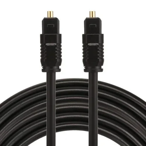 Cable de Audio Óptico Digital EMK 5M OD4.0mm Toslink Macho a Macho