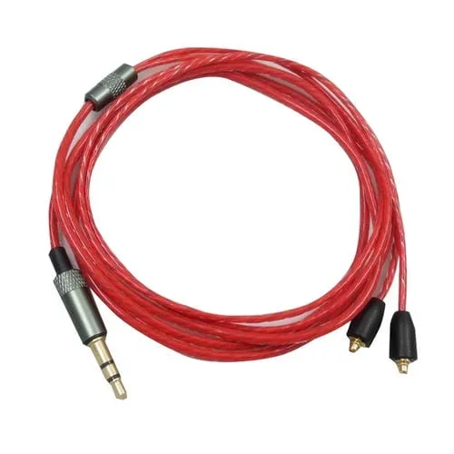 Cable de Auriculares Waston para Shure MMCX SE215 SE425 SE535 SE846 UE900 (Rojo)