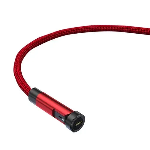 Cable de carga rápida magnético Cc57 540 grados rotatorio 1M (Rojo)