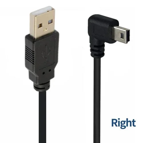 Cable de Carga USB 2.0 a Mini B de 5 Pines Junsunmay 1,5 m (Derecha)