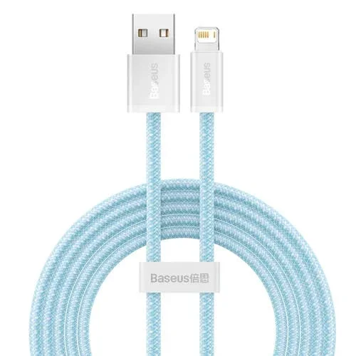 Cable de datos Baseus Cald000503 Serie Dinámico 2.4A USB A 8 Pin 2M (Azul)