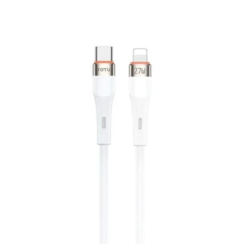 Cable de Datos Totu Cb-2 Series USB-C / Type-C A 8 Pines 1 M (Blanco)