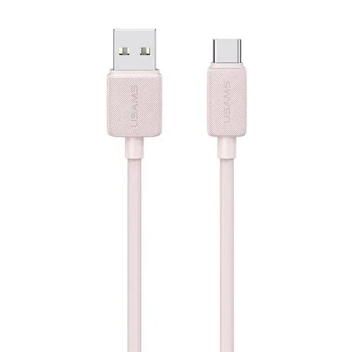 Cable de Datos Usams Us-SJ688 USB A a USB-C 3A Carga Rápida 3 m (Rosa)