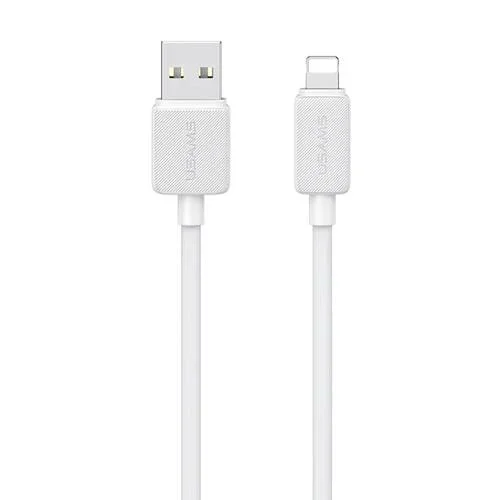 Cable de datos Usams Us-Sj689 USB a 8 Pines carga rápida 2.4A 3 m (Blanco)
