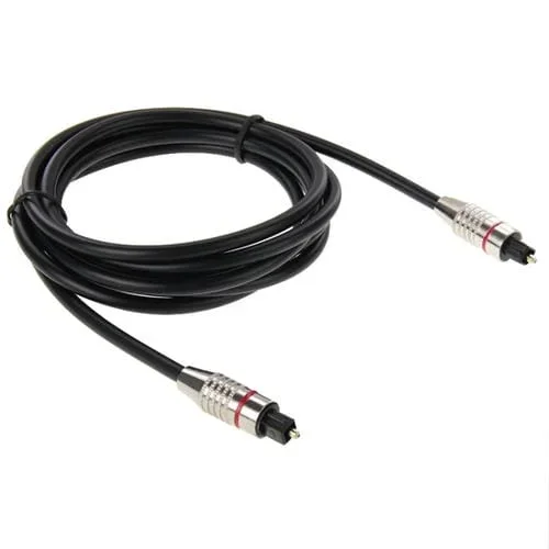 Cable de Fibra Óptica de Audio Digital Toslink M a M, OD 5,0 mm, 2 m