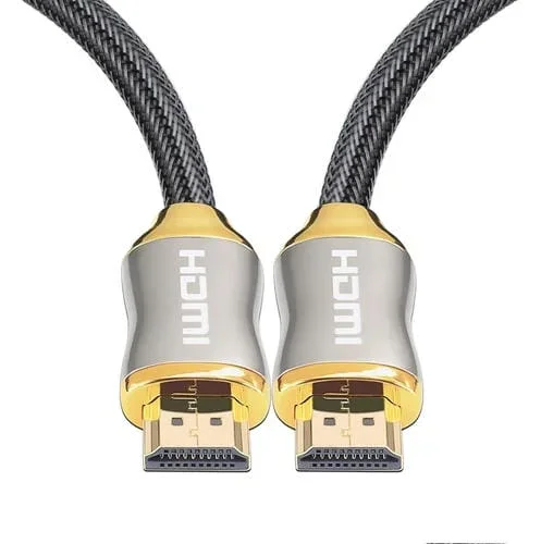 Cable HDMI 2.1 1M para PS4 Proyector Notebook Set-Top Box 8K 4K2K 144Hz (Dorado)