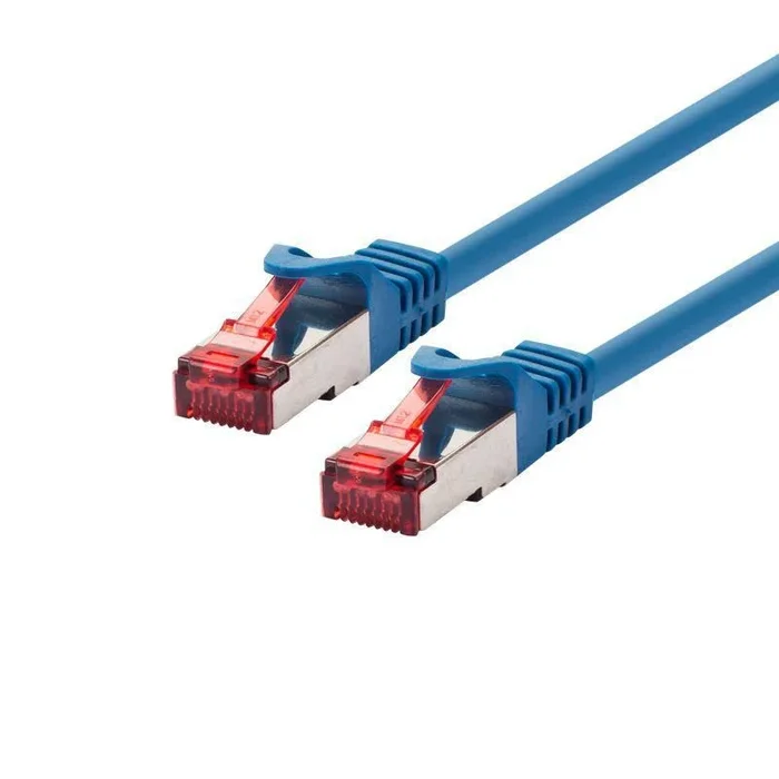 Cable LOGON Cat6 SSTP/PIMF 3m Red (3 m, RJ-45, RJ-45, Azul)