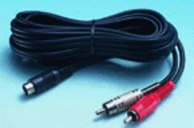 Cable MiniDIN 8Pin A 2xRCA 3,0mts