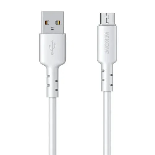 Cable USB A a Micro USB Wekome WDC-01 Tidal Energy Series 3A Datos PVC 1 m (Blanco)