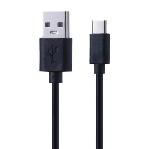Cable USB A a USB-C Type-C Núcleo de Cobre 30 cm (Negro)
