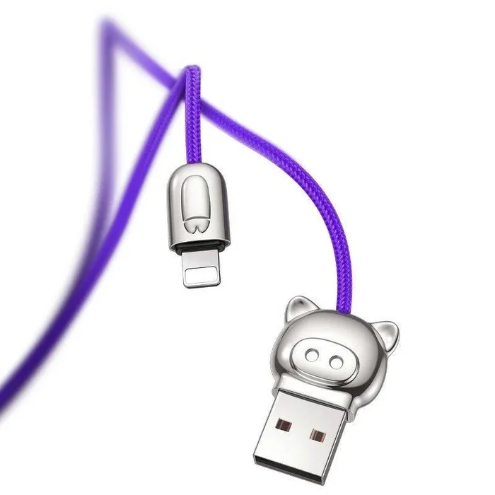 Cable usb baseus rapid 3in1 type c / lightning / micro 3,5a 1,2m (violet)