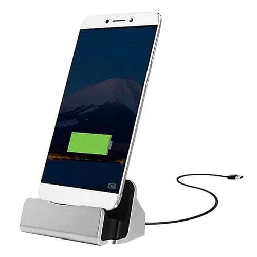 Cable USB-C Type-C 3.1 Sincronización de Datos y Carga (Plata)