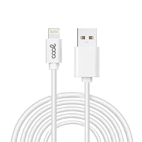 Cable USB Compatible Cool Lightning para iPhone/iPad (3 Metros) Blanco