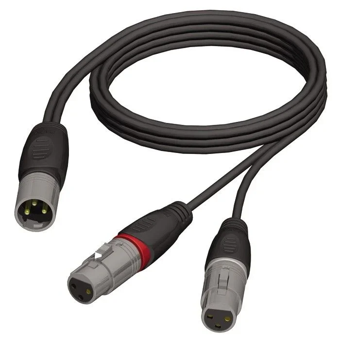 Cable XLR Macho A 2 XLR Hembra 1,5mts