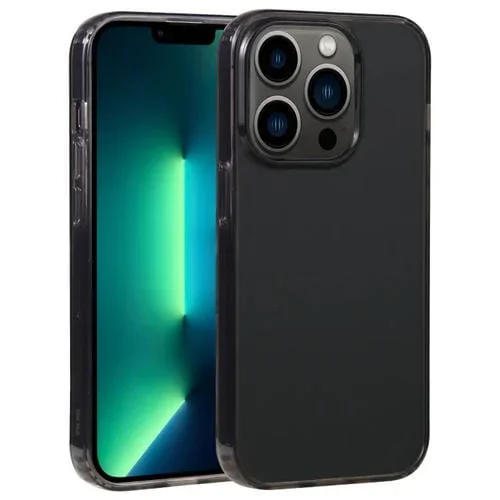 Caja de Acrílico Gebei para Teléfono iPhone 13 Pro Max (Negro Transparente)