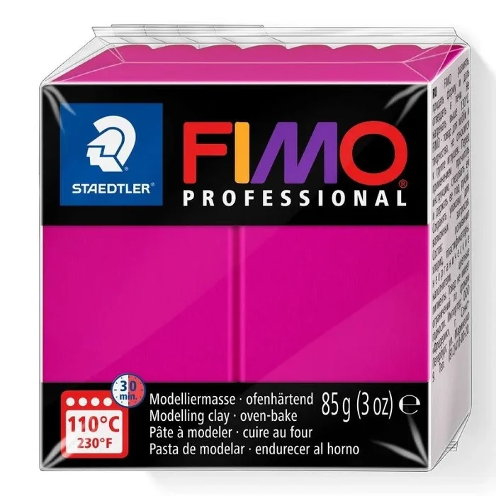 Caja de pasta de modelar de secado al horno staedtler fimo professional/ 85g/ magenta sólido 4 unidades