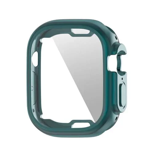 Caja de Reloj Pet Film TPU para Apple Watch Ultra (Cian Oscuro)