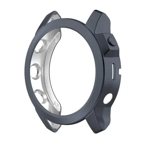 Caja de Reloj TPU Garmin Fenix 7S Shock A Prueba de Amortiguadores (Gris)