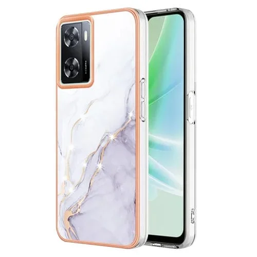 Caja de Teléfono IMD Doble Cara para Oneplus Nord N300, Oppo A57 4G (2022), Realme Narzo 50 5G, Oppo K10 5G (Blanco)