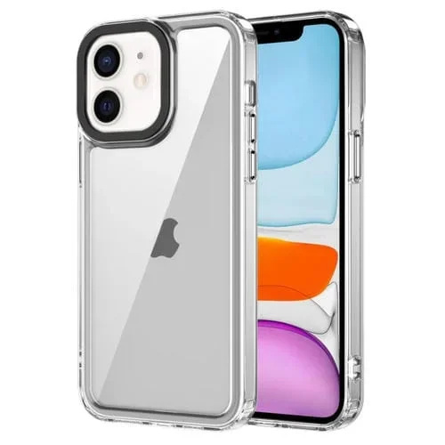 Caja de teléfono iPhone 11 Acrílico + TPU a prueba de golpes (Transparente)
