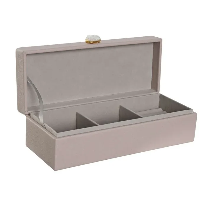 Caja-joyero home esprit rosa claro 28,5 x 12,5 x 5,5 cm