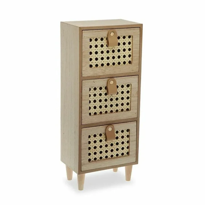 Caja-joyero versa marrón (10 x 34 x 14 cm)