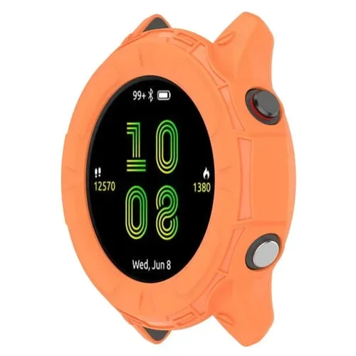 Caja Protectora de TPU para Garmin Forerunner 255 a Prueba de Golpes (Naranja)