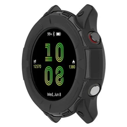 Caja Reloj Protectora TPU para Garmin Forerunner 255 a Prueba de Golpes (Negro)