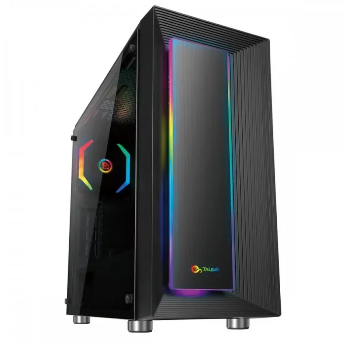 Caja semitorre atx talius auriga cristal templado 3.0