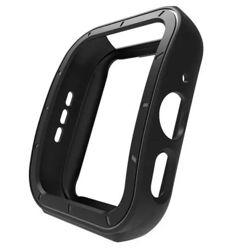 Caja TPU para Oppo Watch 3 Pro media cubierta con escala (Negro Blanco)