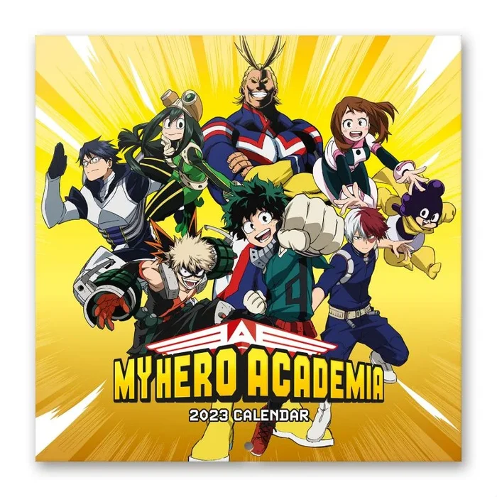 Calendario 2023 30×30 my hero academia