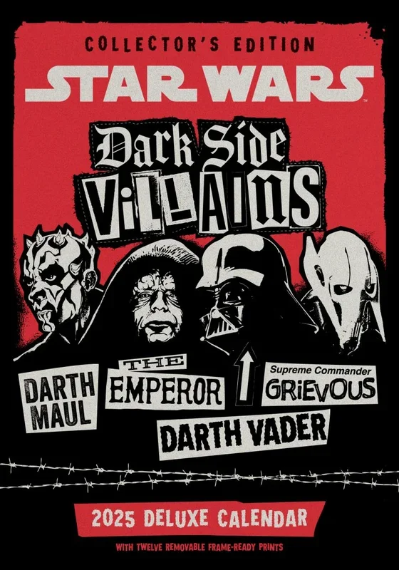 Calendario a3 deluxe 2025 star wars classic