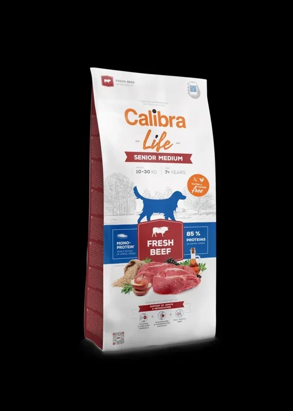 Calibra dog life senior medium fresh beef 12kg