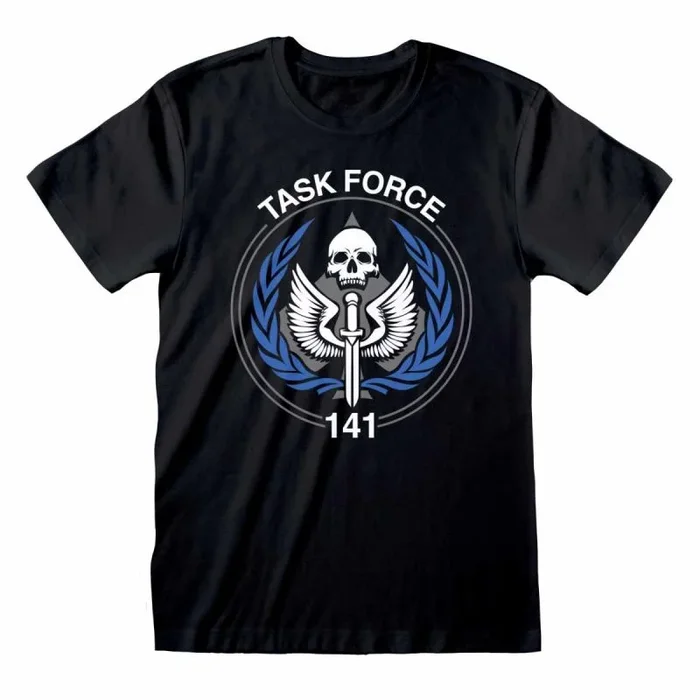 Call of duty: mw2 – task force 141 (unisex black t-shirt) small
