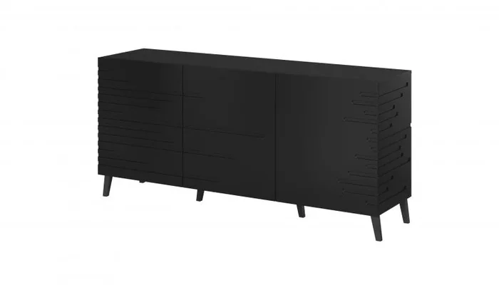Cama Cómoda Nova 155x40x72 Negro Mat