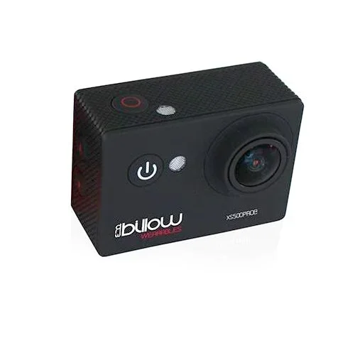 Camara Deportiva Billow Xs600 Pro Lcd Hd 2 16mpx Real 4k Wifi 170º Angulo Bateria 1050mah Microsd Sumergible 30m Negro