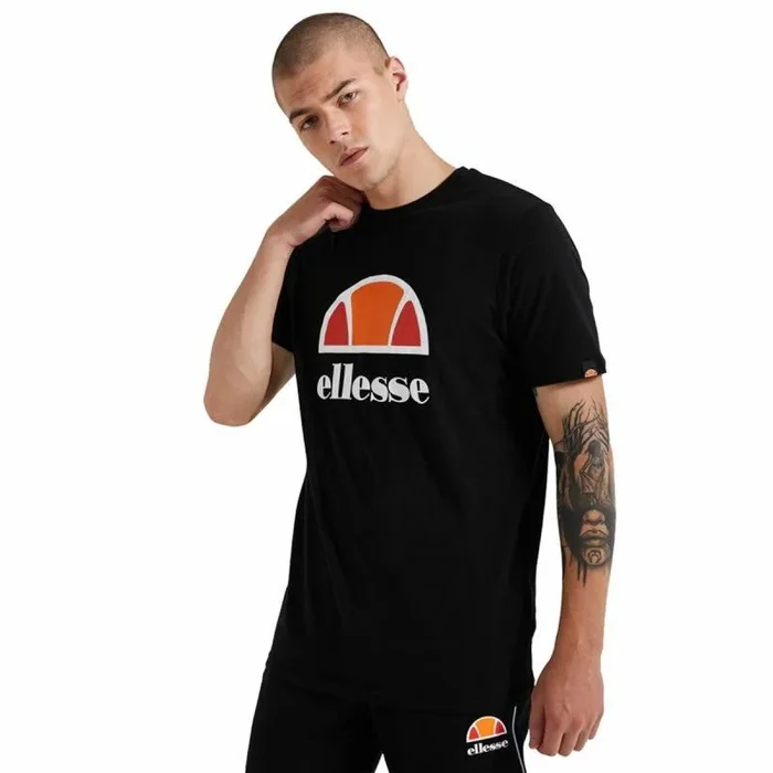 Camiseta de Manga Corta Hombre Ellesse Dyne Negro M