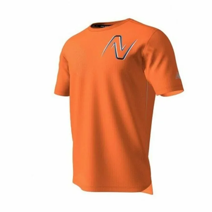 Camiseta de Manga Corta Hombre New Balance GR Impact Run Naranja M