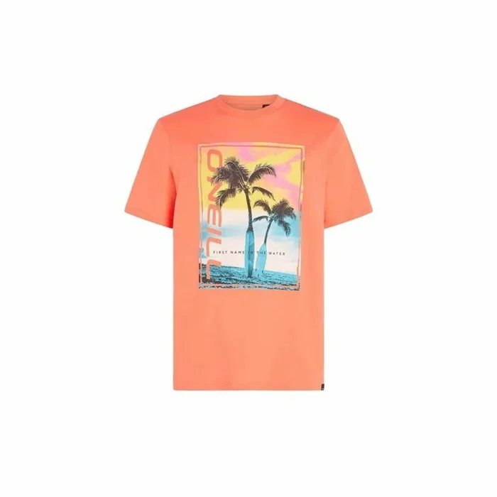 Camiseta de Manga Corta Hombre O’Neill Jack Neon Living Naranja XL