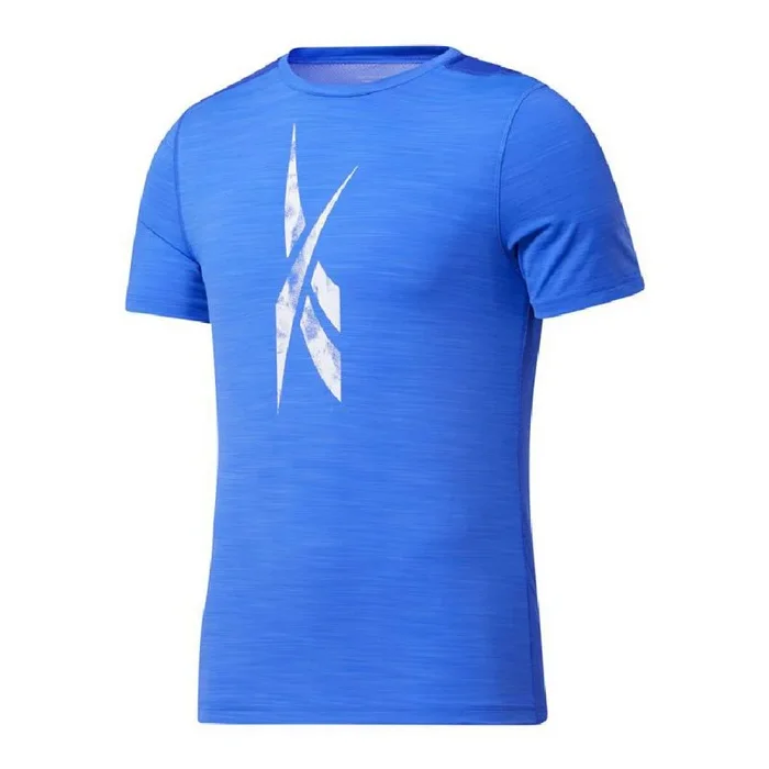 Camiseta de Manga Corta Hombre Reebok Workout Ready Activchill Azul S