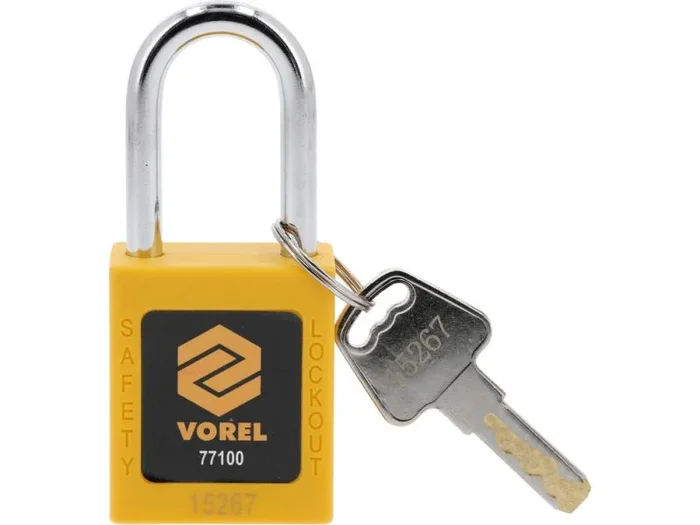 Candado Vorel 77100, 1 pieza, diseño resistente y duradero, ideal para asegurar puertas, armarios y almacenamiento, seguridad confiable, fácil de usar y transportar.