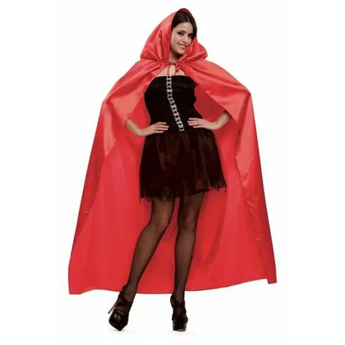 Capa my other me rojo talla única s con capucha mujer