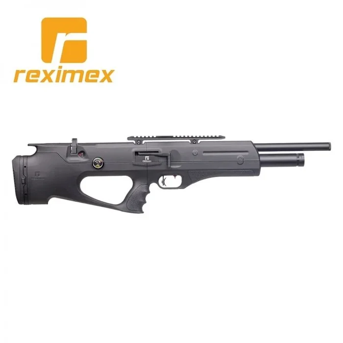 Carabina PCP Reximex Apex Calibre 5,5 Mm. Sintética Negro. 24 Julios.