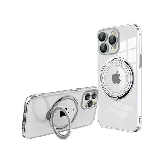 Carcasa Cool para iPhone 15 Pro Magnética Ring Gris