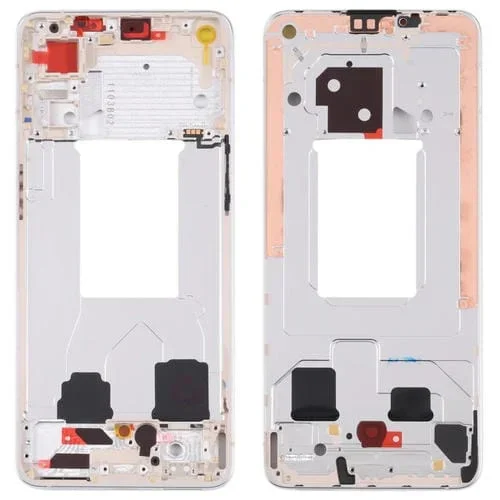 Carcasa Frontal Original Oppo Reno7 5G China Pfjm10 Marco Pantalla LCD Placa de Bisel (Oro)