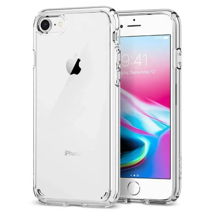 Carcasa iphone 7 plus/8 plus (bumper + trasera) transparente