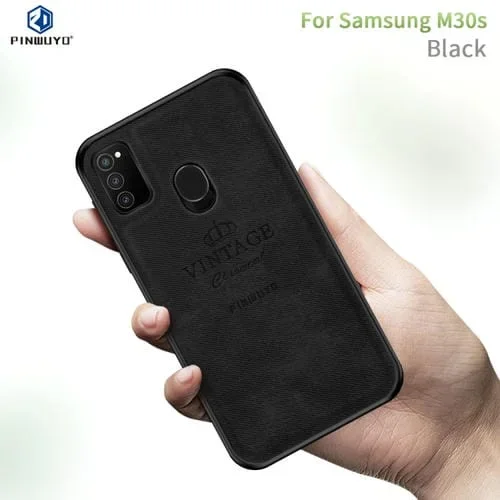 Carcasa Protectora Galaxy M30S Pinwuyo Zun Series PC + TPU + Skin Impermeable (Negro)