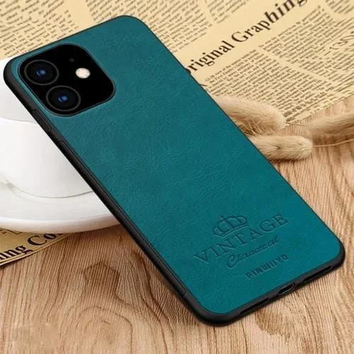 Carcasa Protectora Pinwuyo Pin Rui Series PC TPU Pu Leather para iPhone 11 (Azul)
