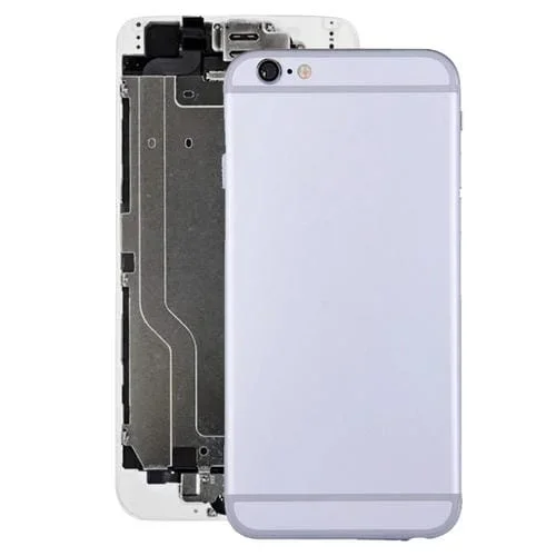 Carcasa Trasera Completa con Botón de Encendido y Volumen Apple iPhone 6 (Plateado)